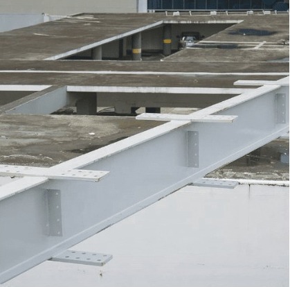 viga h en construcción
