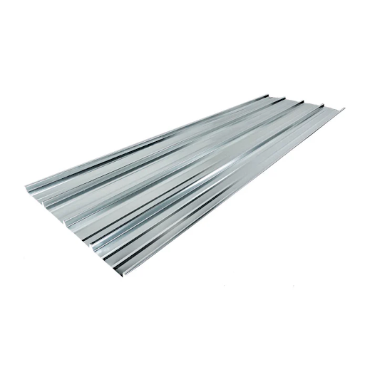 Lamina de zinc tropical plateada