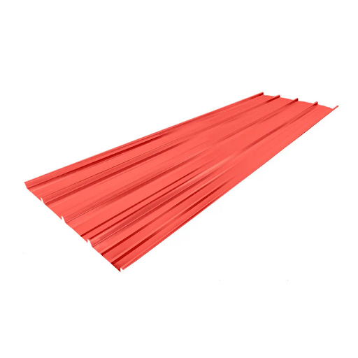 Lamina de zinc tropical de color rojo