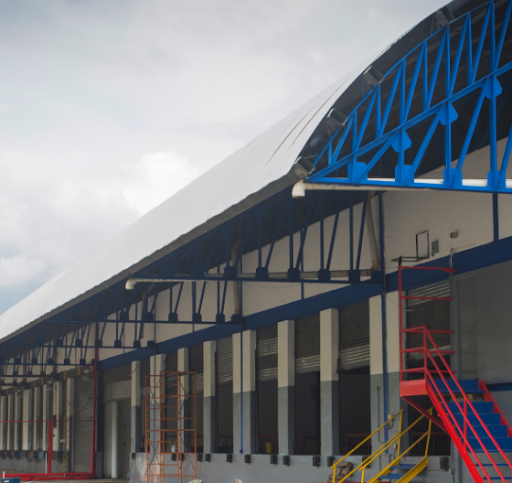 curva autosoportada en techo